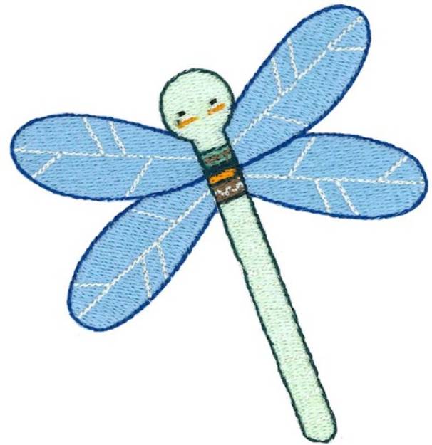 Picture of Tribal Animal Dragonfly Machine Embroidery Design