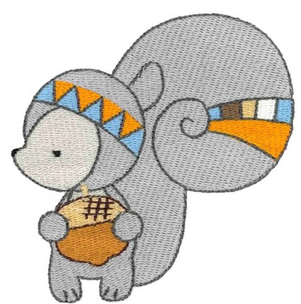 Picture of Tribal Animal Squirrel Machine Embroidery Design