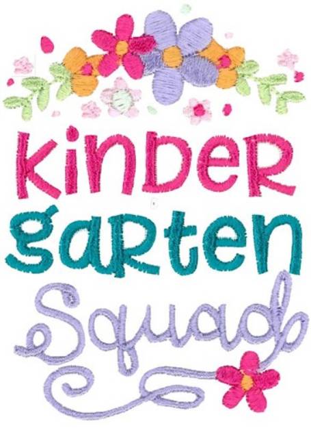 Picture of Kindergarten Squad Machine Embroidery Design