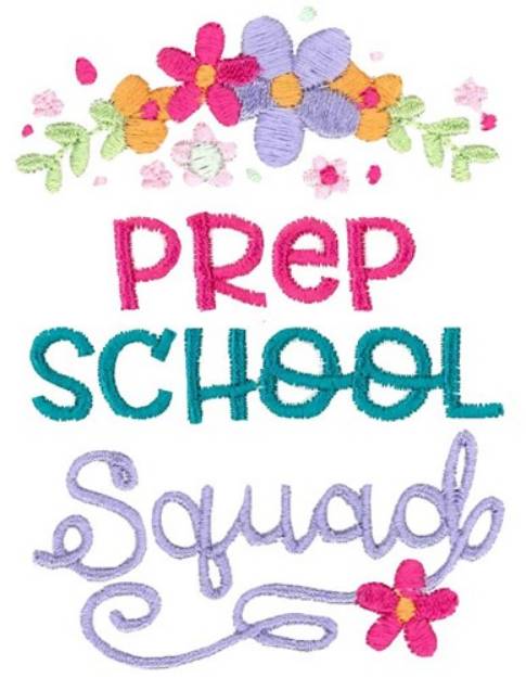 Picture of Prep School Squad Machine Embroidery Design