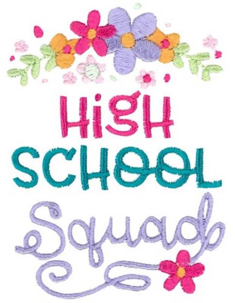Picture of High School Squad Machine Embroidery Design
