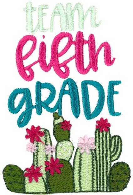 Picture of Team Fifth Grade Machine Embroidery Design
