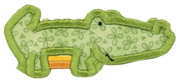 Picture of Boxy Alligator Applique Machine Embroidery Design