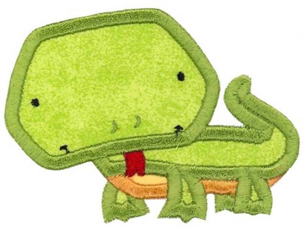 Picture of Boxy Lizard Applique Machine Embroidery Design