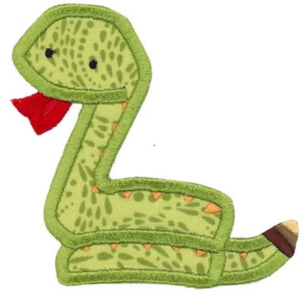 Picture of Boxy Snake Applique Machine Embroidery Design