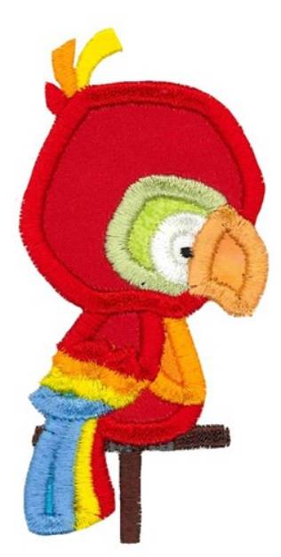 Picture of Boxy Parrot Applique Machine Embroidery Design