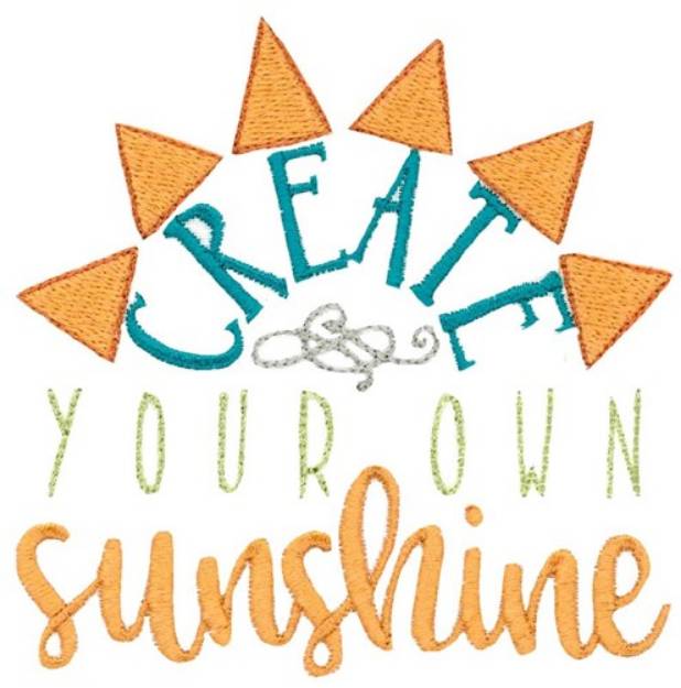 Picture of Create Your Sunshine Machine Embroidery Design