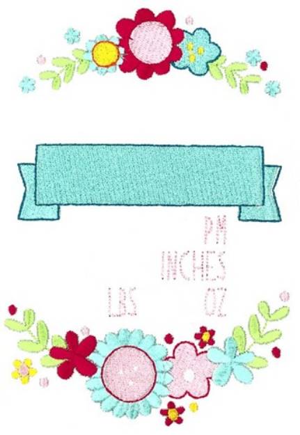 Picture of PM Birth Announcement Machine Embroidery Design