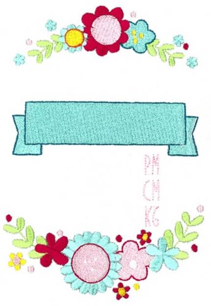 Picture of Metric PM Birth Announcement Machine Embroidery Design