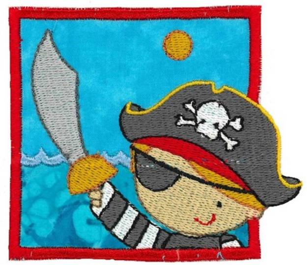 Picture of Pirate Applique Machine Embroidery Design