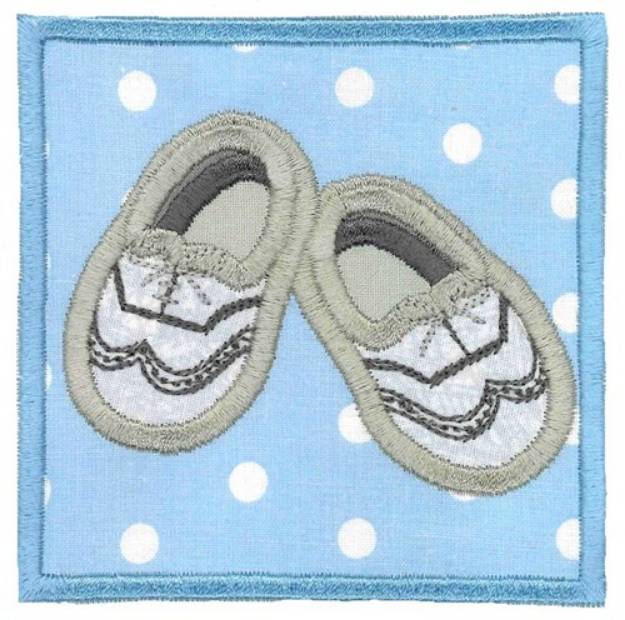 Picture of Baby Booties Applique Machine Embroidery Design