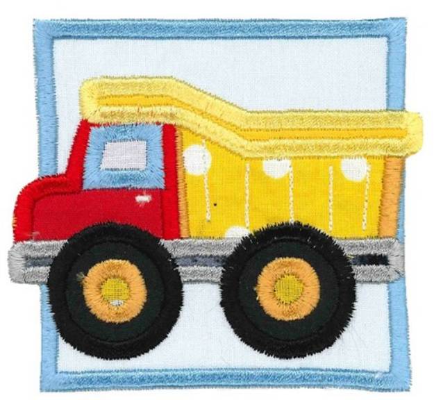 Picture of Dump Truck Applique Machine Embroidery Design