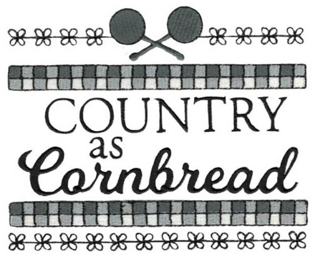 Picture of Country As Cornbread Machine Embroidery Design