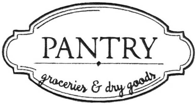 Picture of Pantry Sign Machine Embroidery Design