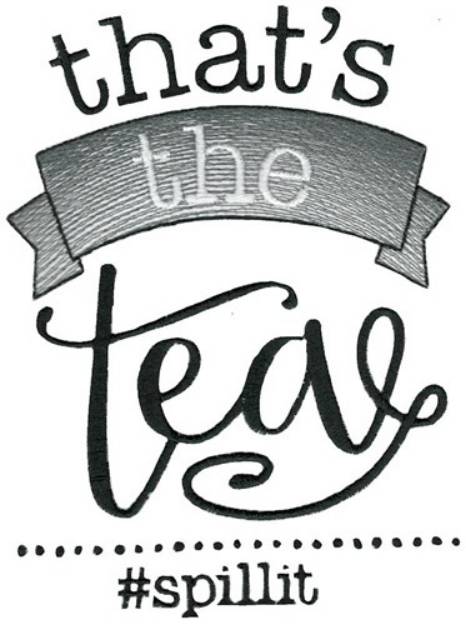 Picture of Thats The Tea Machine Embroidery Design
