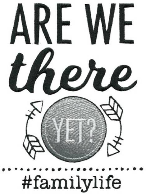 Picture of Are We There Yet Machine Embroidery Design