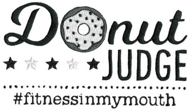 Picture of Donut Judge Machine Embroidery Design