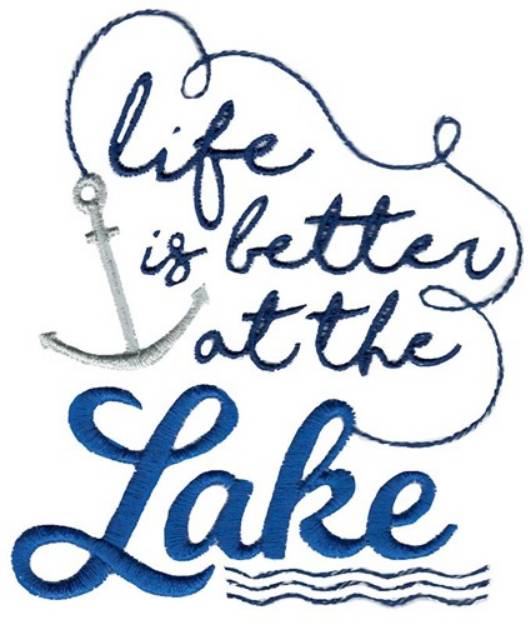 Picture of Life At The Lake Machine Embroidery Design