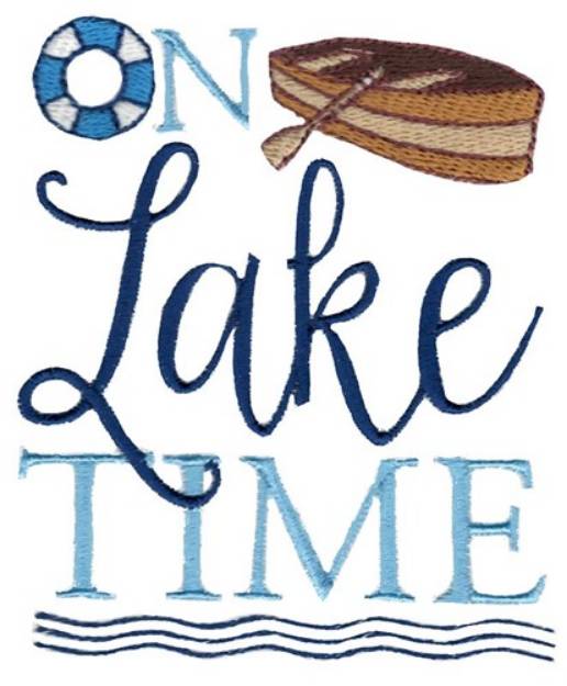 Picture of On Lake Time Machine Embroidery Design