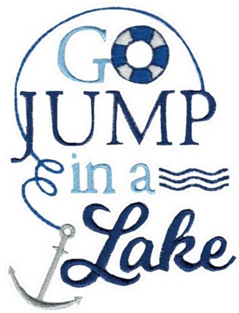 Picture of Jump In A Lake Machine Embroidery Design
