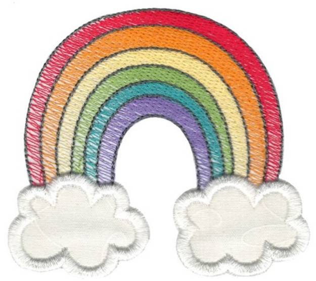 Picture of Rainbow Applique Machine Embroidery Design