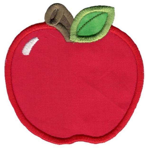 Picture of Apple Applique Machine Embroidery Design