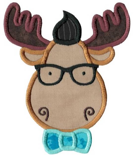 Picture of Moose Applique Machine Embroidery Design