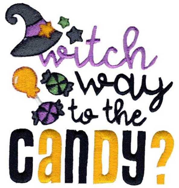 Picture of To The Candy Machine Embroidery Design