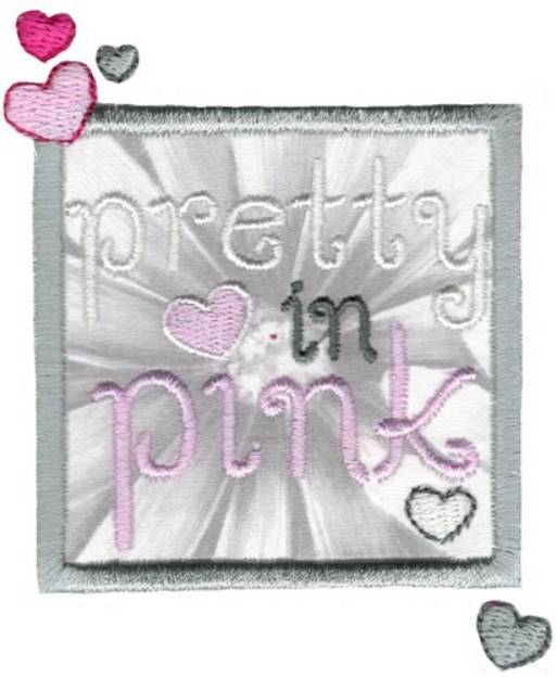 Picture of Pretty In Pink Applique Machine Embroidery Design