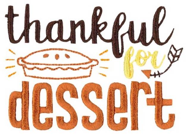 Picture of Thankful For Dessert Machine Embroidery Design