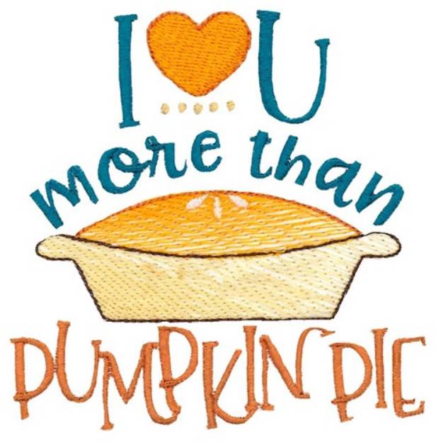 Picture of More Than Pumpkin Pie Machine Embroidery Design