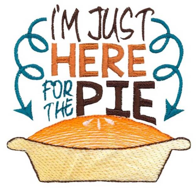 Picture of Here For The Pie Machine Embroidery Design