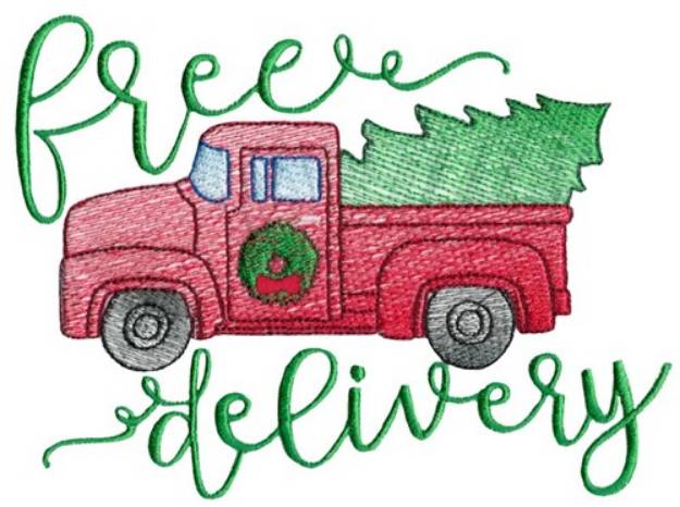 Picture of Tree Free Delivery Machine Embroidery Design