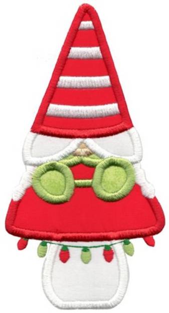 Picture of Mushroom Gnome Applique Machine Embroidery Design