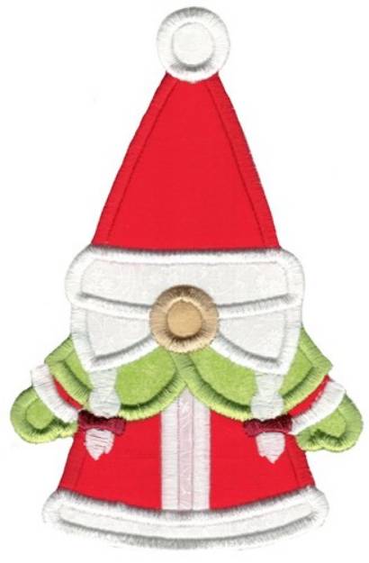 Picture of Mrs Clause Gnome Applique Machine Embroidery Design