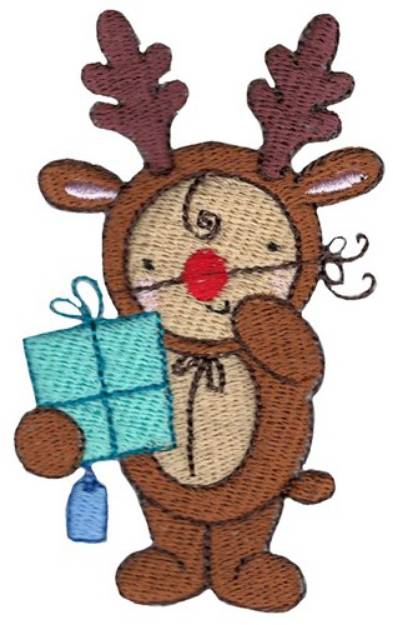 Picture of Reindeer Costume Machine Embroidery Design