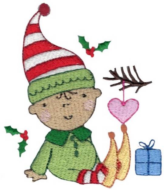 Picture of Elf Baby Machine Embroidery Design