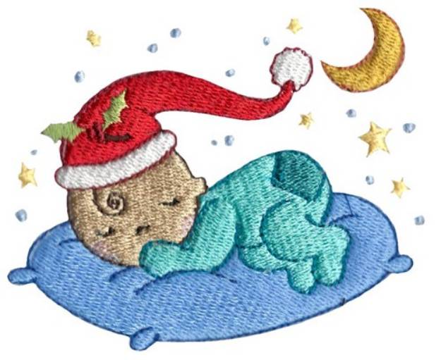 Picture of Sleeping Baby Machine Embroidery Design