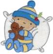 Picture of Baby & Gingerbread Man Machine Embroidery Design