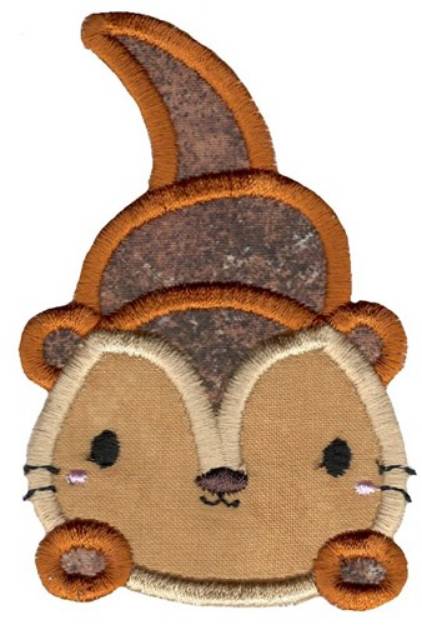 Picture of Little Otter Applique Machine Embroidery Design