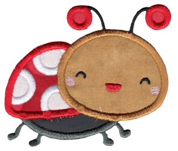 Picture of Ladybug Applique Machine Embroidery Design