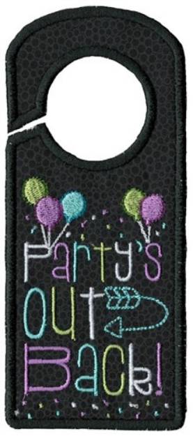 Picture of Party Door Hanger Machine Embroidery Design