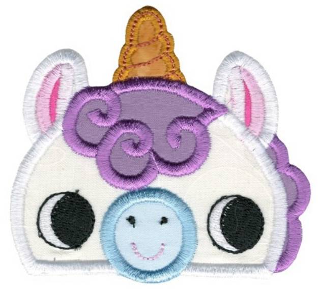 Picture of Boy Unicorn Topper Applique Machine Embroidery Design