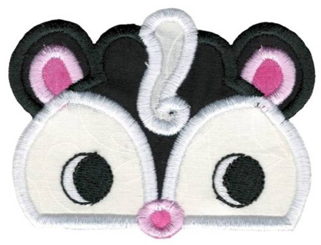 Picture of Boy Skunk Topper Applique Machine Embroidery Design