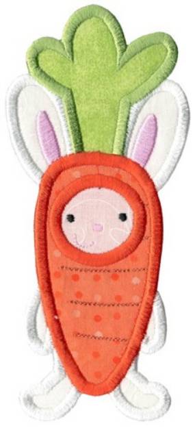 Picture of Carrot Costume Applique Machine Embroidery Design