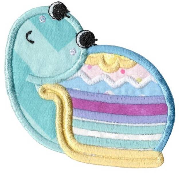 Picture of Easter Snail Applique Machine Embroidery Design