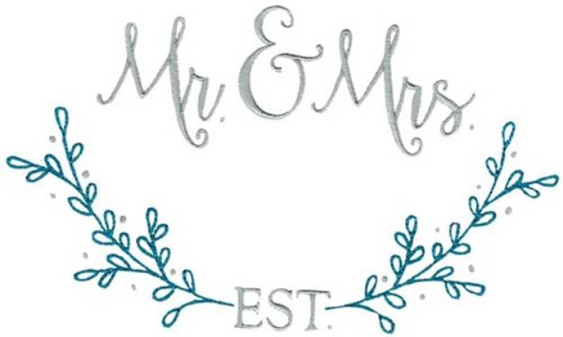 Picture of Mr & Mrs Templates Machine Embroidery Design