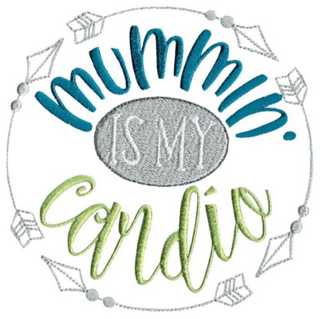 Picture of Mummin Is Cardio Machine Embroidery Design