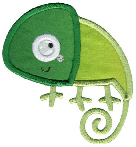 Picture of Applique Chameleon Machine Embroidery Design