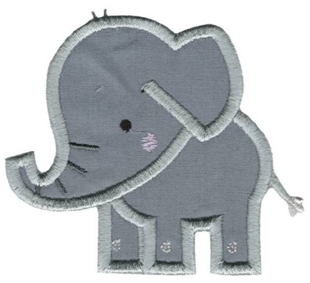 Picture of Applique Elephant Machine Embroidery Design